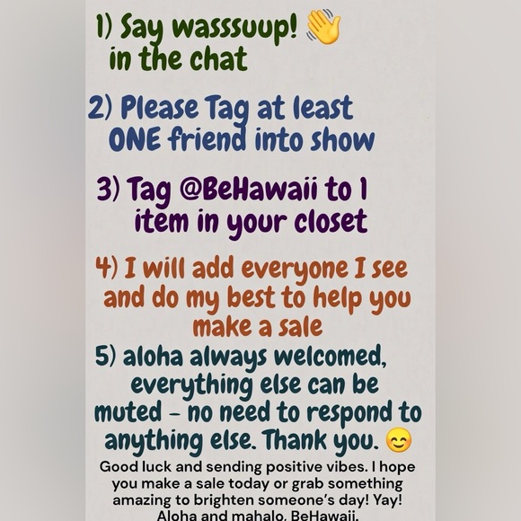 ๐ฉ๐๐ฏ๐๐๐๐๐ ๐ค ๐๐ ๐ณ๐ฐ๐ฝ๐ฌ โค๏ธ Share Show Rules - BeHawaii is LIVE - share share share - Picture 3 of 17